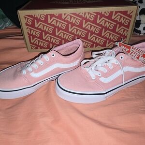 Vans Kids Pink Canvas Sneakers
